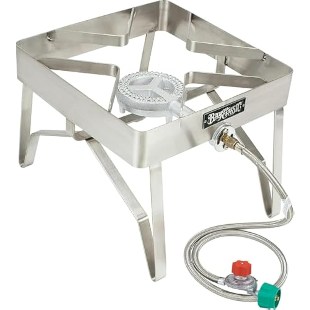 1195 Super - Bayou Classic - 32QT Stainless Steel Pot with 10QT Fry Pot – Outdoor Propane Deep Fryer