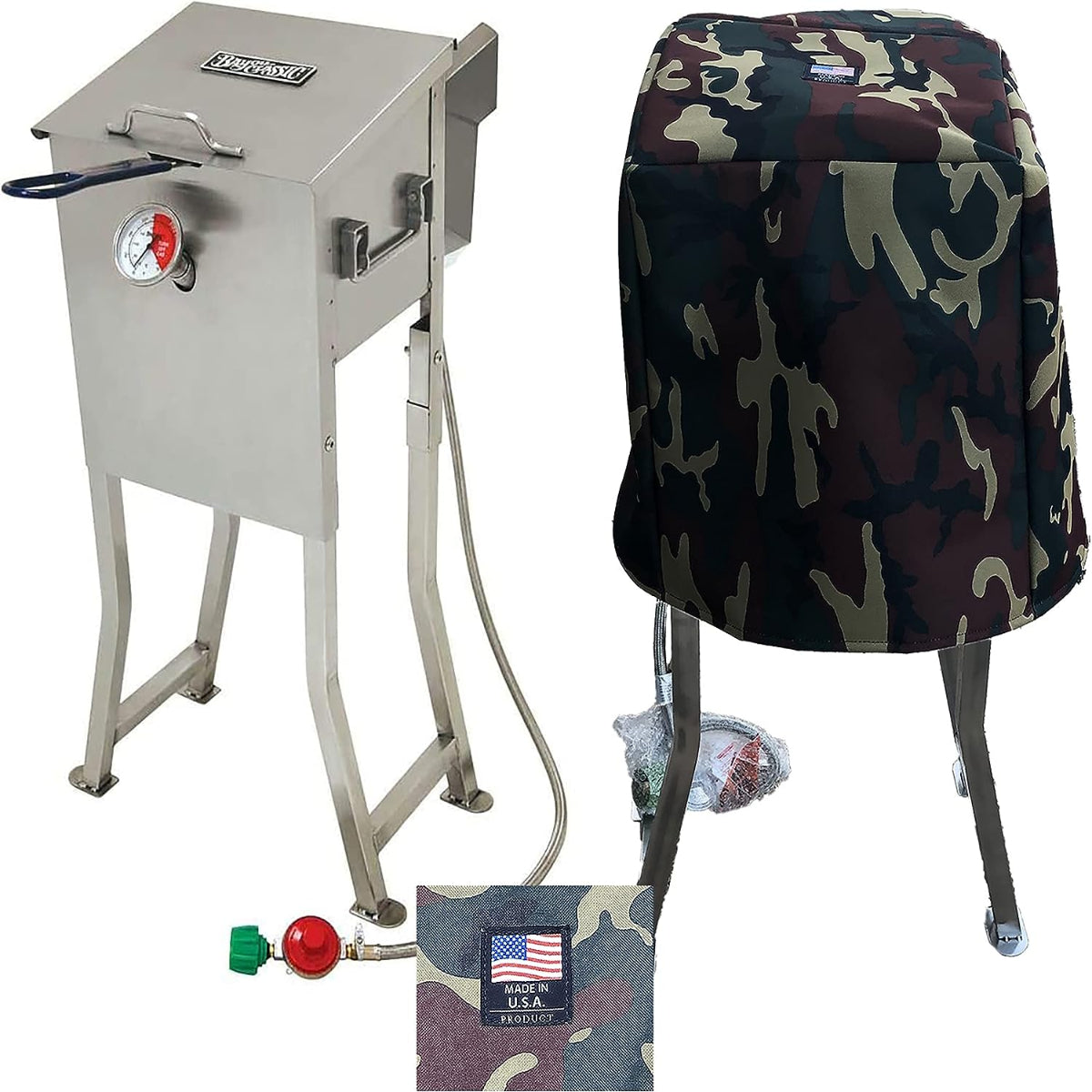 Camo Bayou® Classic 700-725 Full Custom Cover (Fits 2.5 gallon fryer to mid of legs)