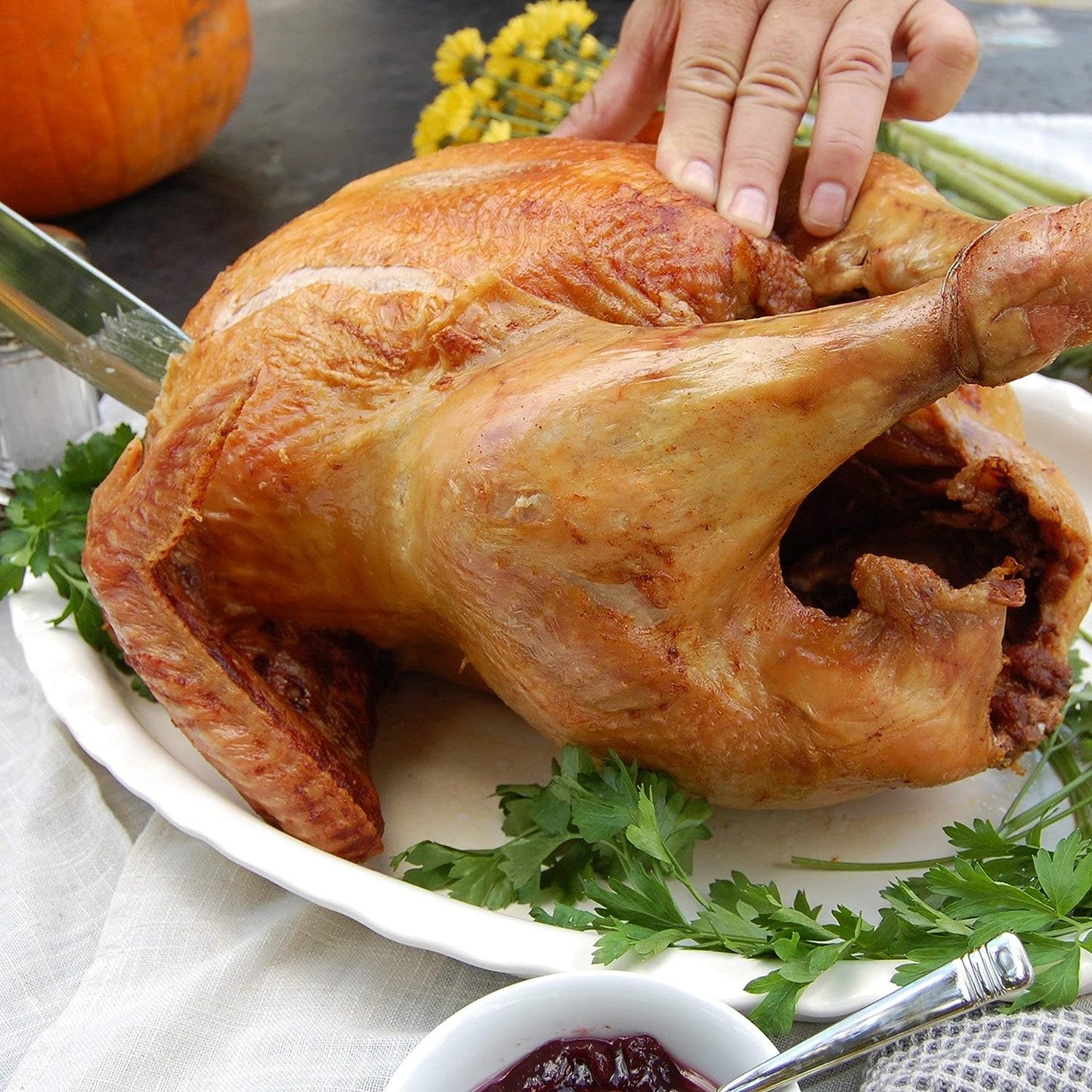 1198-SP10 Pus 44QT Bayou Stainless Turkey Fryer Kit w/ Burner & Gloves