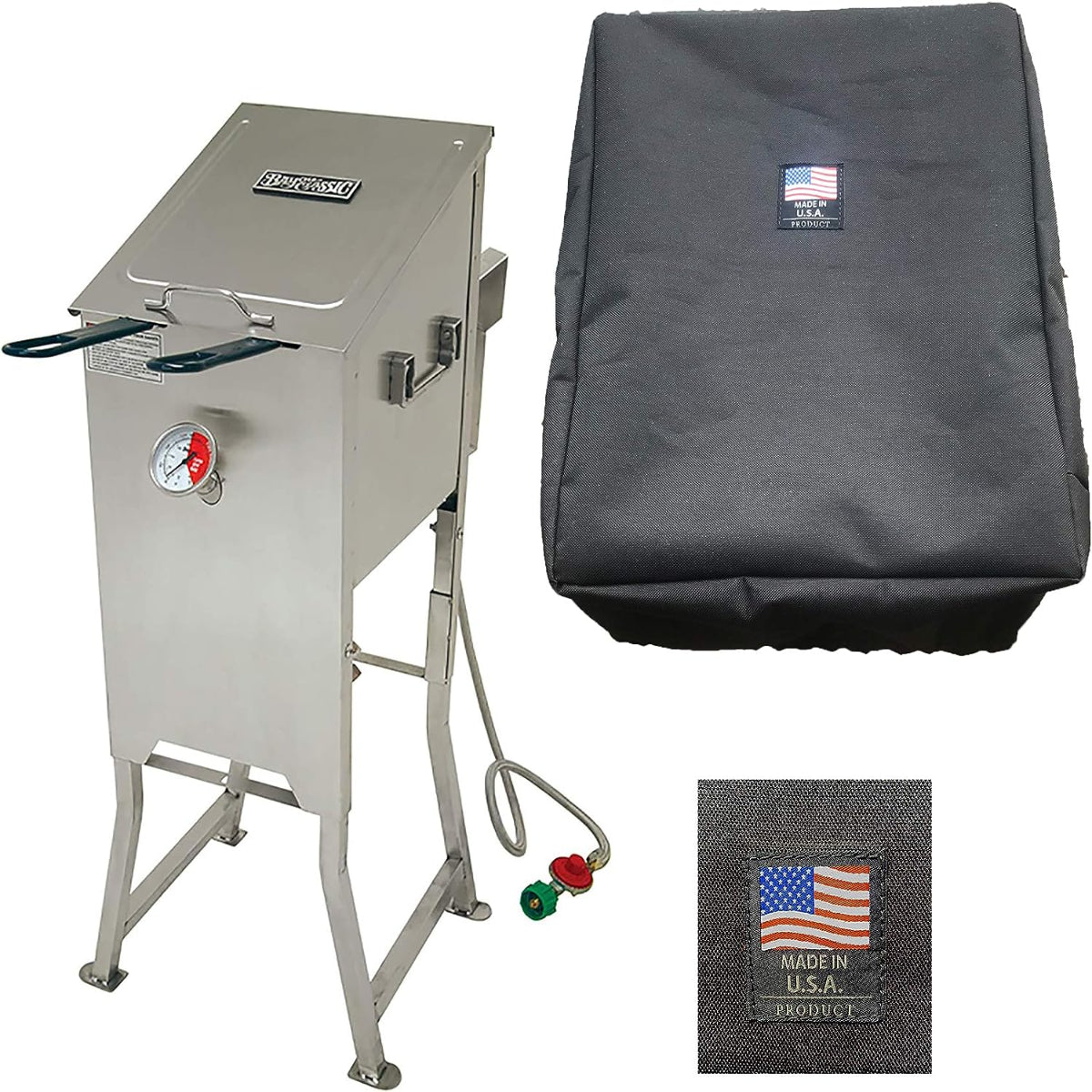 Black Bayou® Classic 700-701 Bikini Cover fits 4 gallon fryer (made to keep bugs out. Handles need to be folded in)