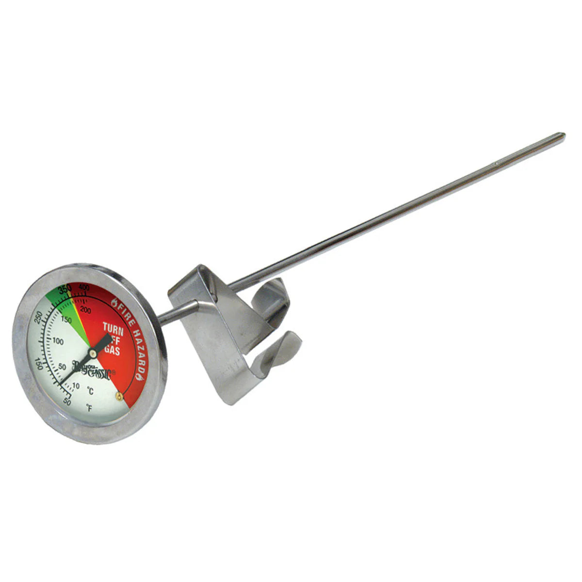 5025 - Bayou Classic 12-in Stainless Steel Fry Thermometer