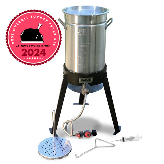 200-490 - Bayou Classic 30-Qt Aluminum Turkey Fryer Kit