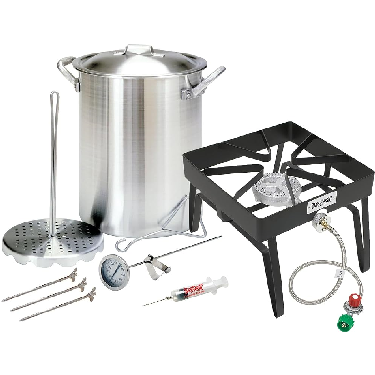 3025/SQ14 - Bayou® Classic — 30-Qt Aluminum Turkey Fryer Kit w/ SQ14 Patio Stove
