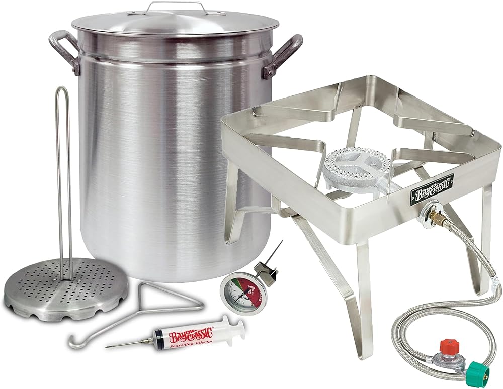 4225/1114 - Bayou® Classic Grand Gobbler — 42-Qt Aluminum Turkey Fryer Kit (Stainless Steel Burner)