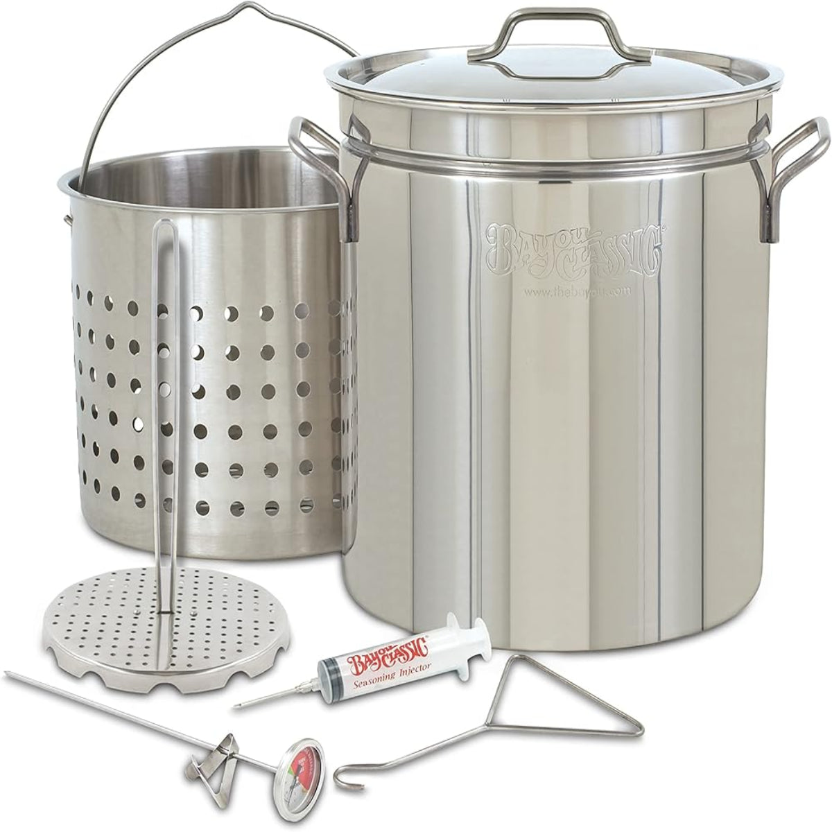 1198 - Bayou Classic 44-Qt Stainless Grand Gobbler | Turkey Fryer with Basket