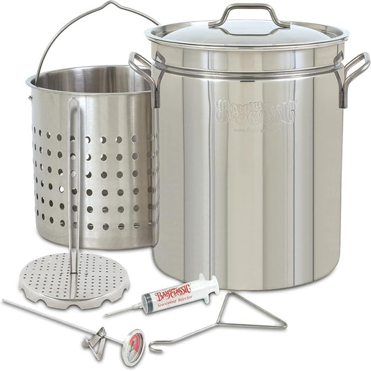 1198 - Bayou Classic 44-Qt Stainless Grand Gobbler | Turkey Fryer with Basket