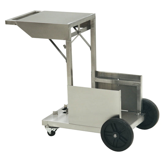 700-185 Bayou Classic – Stainless Steel Fryer Cart with Side Shelf for 4 gal Fryers