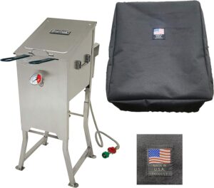 1004 Black Bayou® Classic 700-701 Bikini Cover fits 4 gallon fryer (made to keep bugs out. Handles need to be folded in)