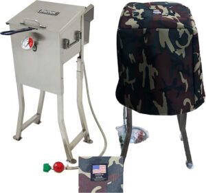 Camo Bayou® Classic 700-725 Full Custom Cover (Fits 2.5 gallon fryer to mid of legs)
