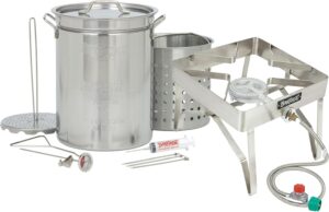 1195 - Bayou Classic Stainless Steel 32QT Turkey Fryer Kit