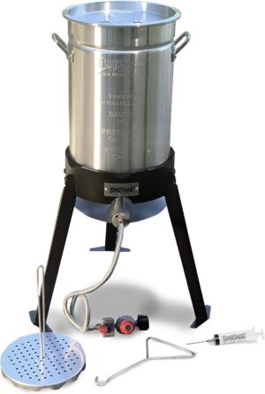 200-490 - Bayou Classic 30-Qt Aluminum Turkey Fryer Kit