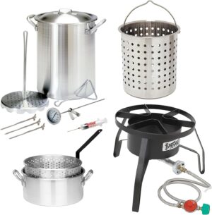 3016 - Bayou® Classic — 30-Qt Outdoor Turkey Fryer Kit with Basket & 10-Qt Fry Pot