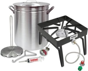 4225/SQ14 - Bayou® Classic  Grand Gobbler — 42-Qt Aluminum Turkey Fryer Kit (SQ14 Patio Stove)
