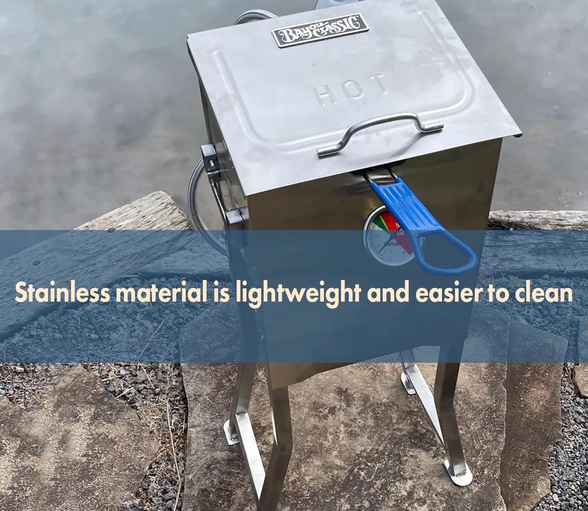 2.5-gal Stainless Bayou® Fryer - Image 4