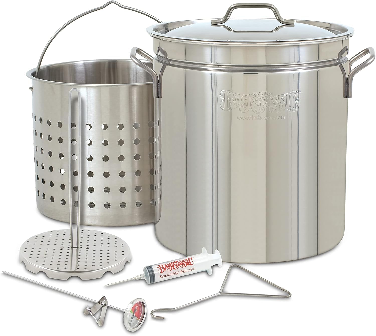 1198 - Bayou Classic 44-Qt Stainless Grand Gobbler | Turkey Fryer with Basket