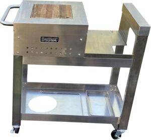 Bayou Classic 700-183 Stainless Steel  Workstation Cart Custom Designed for THE 2.5-gal Bayou® Fryer